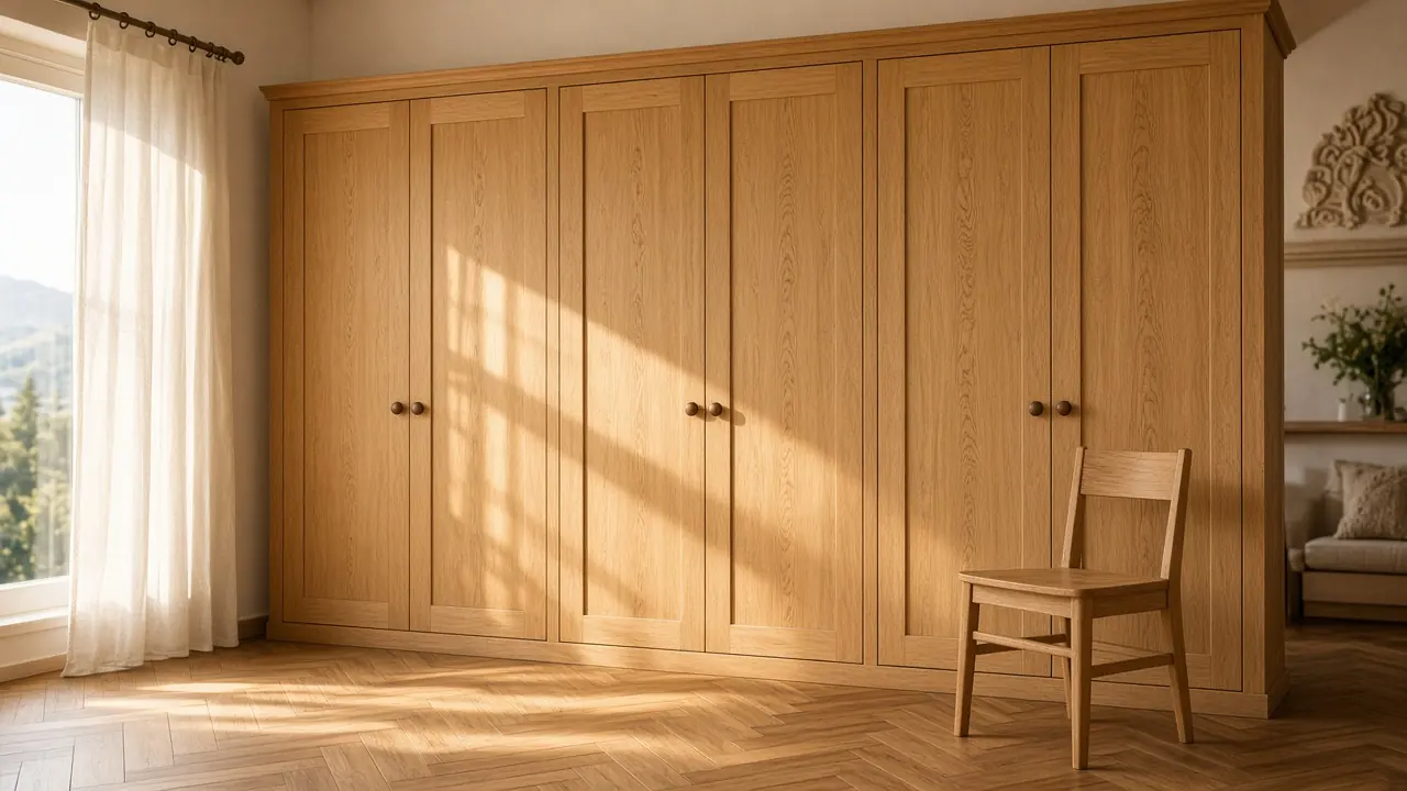 Einbauschrank aus Eiche